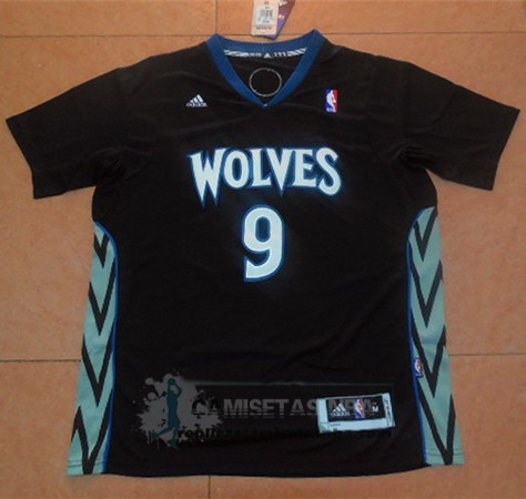 Camiseta Manga Corta Timberwolves Rubio Negro
